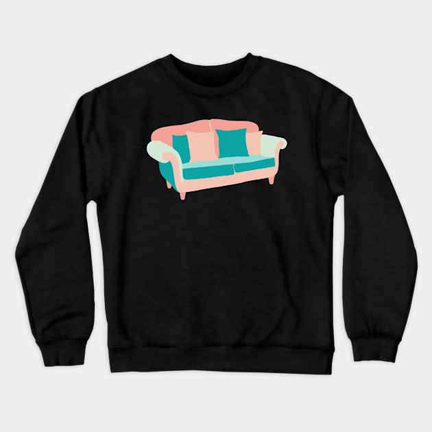 Couch Crewneck Sweatshirt by ElviaMontemayor